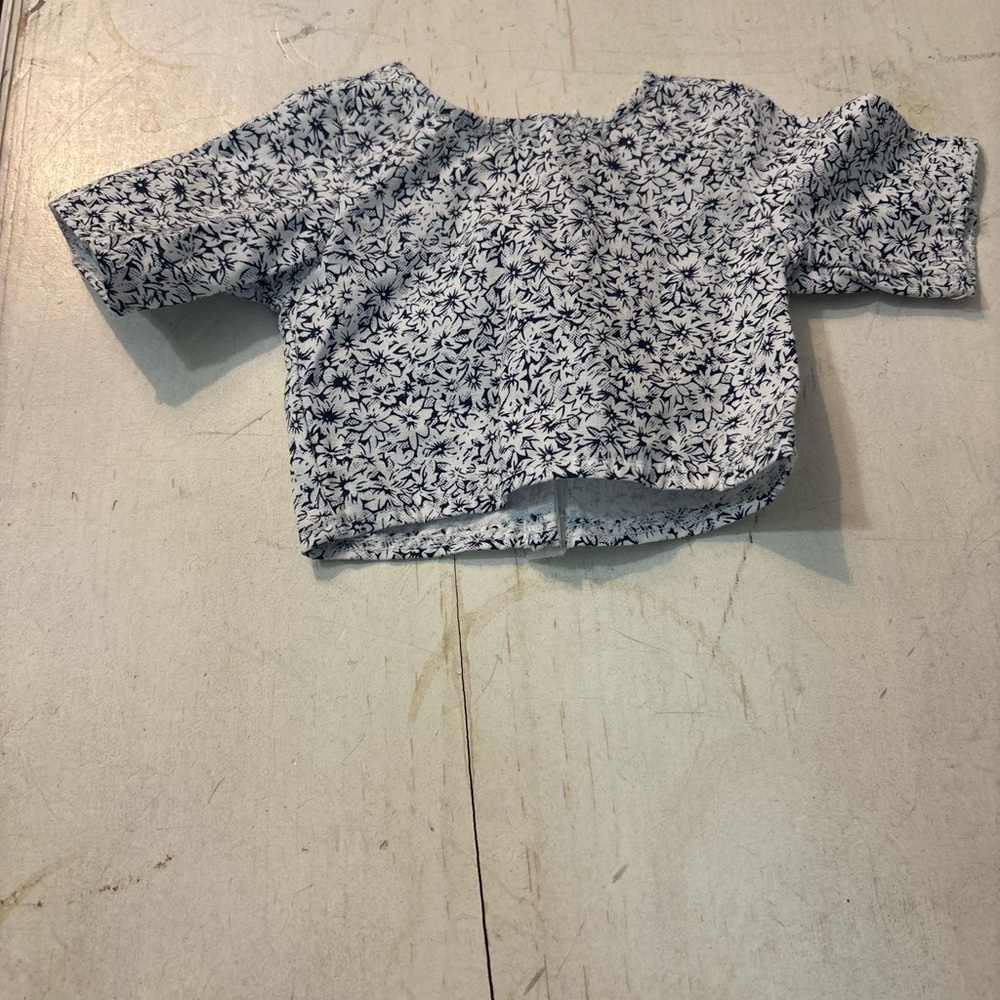 Floral Black American Girl Doll Shirt